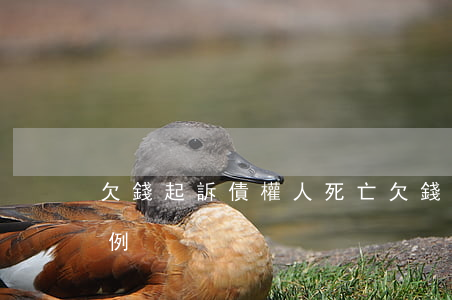 欠錢起訴債權人死亡 欠錢起訴債權人死亡案例