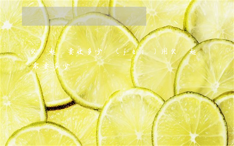 欠錢起訴要收多少費(fèi)用(欠錢起訴需要多少錢)