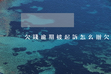 欠錢逾期被起訴怎么辦(欠款逾期被起訴后果)