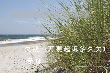 欠钱一万要起诉多久(欠1万元钱被起诉几天受理)