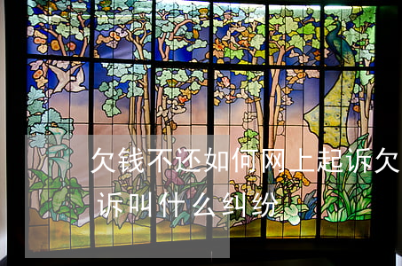欠钱不还如何网上起诉(欠钱不还如何网上起诉叫什么纠纷)