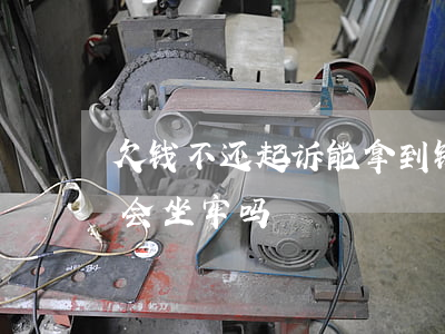 欠钱不还起诉能拿到钱(欠钱不还起诉成功后会坐牢吗)