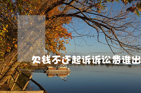 欠钱不还起诉诉讼费谁出（起诉欠钱不还费）