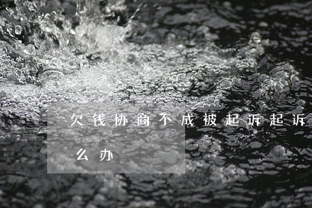 欠钱协商不成被起诉(起诉协商好了钱不给怎么办)