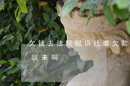 欠钱去法院起诉找谁 欠款去法院起诉,钱能要回来吗