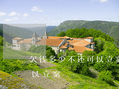 欠钱多少不还可以立案(法律规定欠多少钱可以立案)