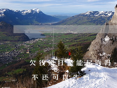 欠钱没打条能起诉吗-欠了钱没打欠条对方不还可以告吗