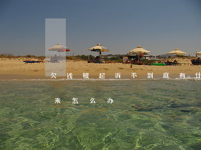 欠钱被起诉不到庭有什么后果（欠钱起诉了没来怎么办）