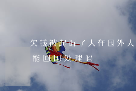 欠钱被起诉了人在国外 人在国外被起诉欠款能回国处理吗?