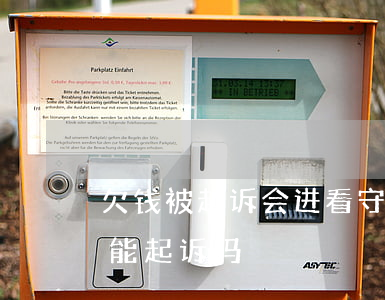 欠钱被起诉会进看守所(欠钱的人在看守所里能起诉吗)