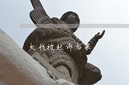 欠钱被起诉后果