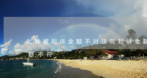 欠钱被起诉金额不对(法院起诉金额和所欠金额不符)