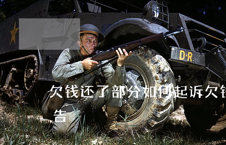 欠钱还了部分如何起诉(欠钱还了一部分怎么告)