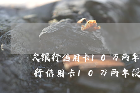 欠银行信用卡10万两年没还能查吗-欠银行信用卡10万两年没还能查吗知乎