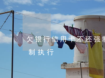 欠银行信用卡不还强制划款(欠信用卡钱被强制执行)