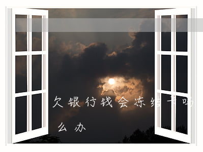 欠银行钱会冻结卡吗(欠银行钱会冻结卡吗怎么办)