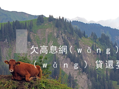 欠高息網(wǎng)貸還要還嗎(欠高息網(wǎng)貸還要還嗎?)