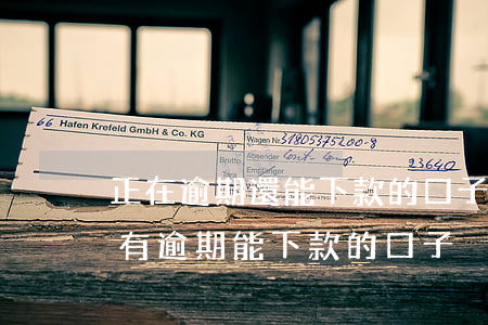 正在逾期還能下款的口子(當(dāng)前有逾期能下款的口子)