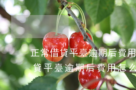正常借貸平臺逾期后費用怎么計算-正常借貸平臺逾期后費用怎么計算的