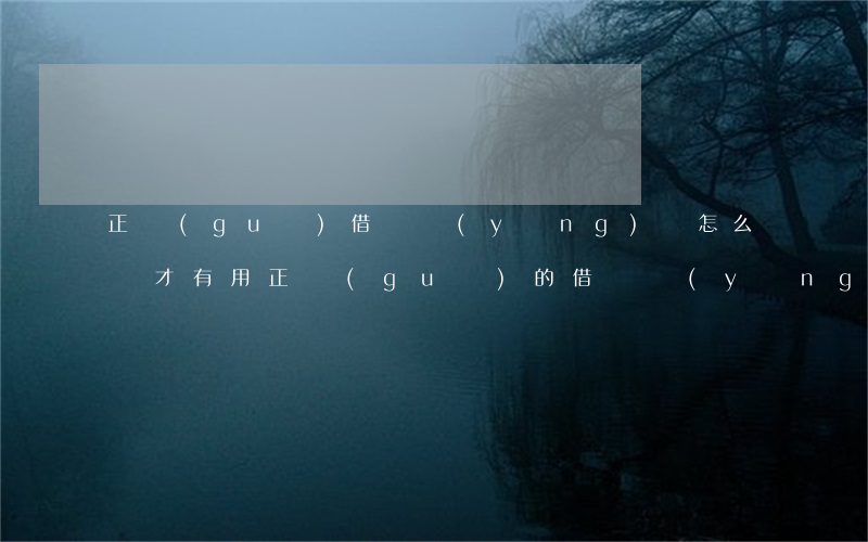 正規(guī)借條應(yīng)該怎么寫才有用(正規(guī)的借條應(yīng)該怎么寫)