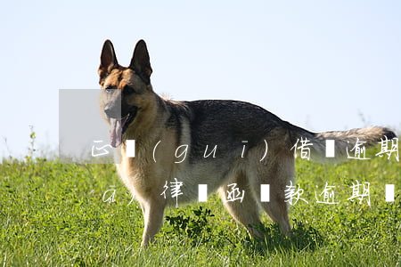 正規(guī)借貸逾期多少天可以發(fā)律師函(貸款逾期發(fā)的律師函是真的嗎)