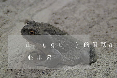 正規(guī)的借款app(借款app良心排名)