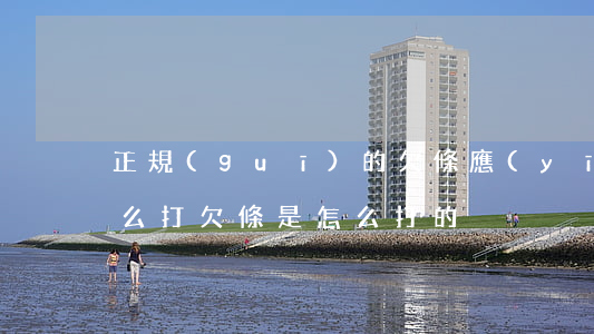 正規(guī)的欠條應(yīng)該怎么打(欠條是怎么打的)