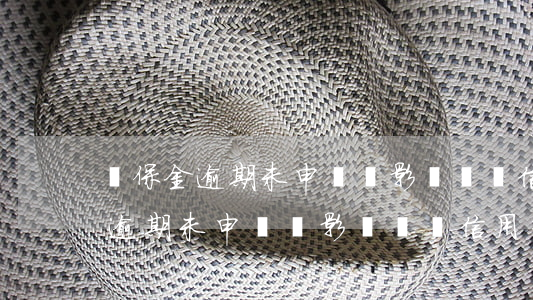 殘保金逾期未申報會影響納稅信用-殘保金逾期未申報會影響納稅信用等級嗎