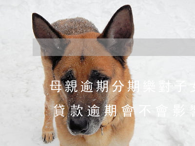 母親逾期分期樂對子女有影響嗎-在分期樂貸款逾期會不會影響父母在銀行貸款