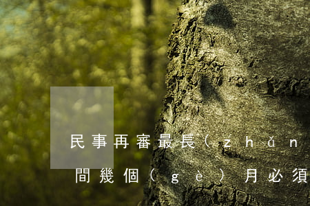 民事再審最長(zhǎng)時(shí)間幾個(gè)月必須結(jié)案(民事再審最長(zhǎng)時(shí)間幾個(gè)月必須結(jié)案)