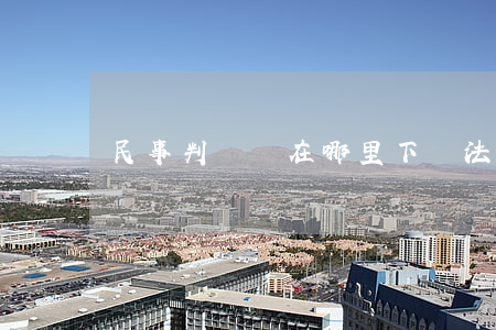 民事判決書在哪里下載(法院判決書在哪里下載)