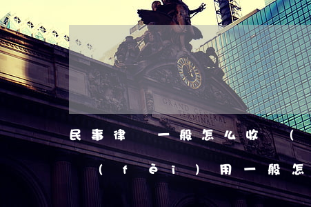 民事律師一般怎么收費(fèi)(民事律師費(fèi)用一般怎么收的)