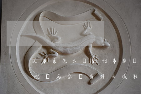 民事案怎么會到刑事庭開庭(刑事公訴案件法院開庭后還有什么流程)