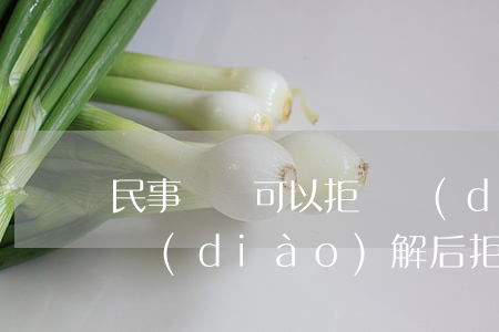 民事糾紛可以拒絕調(diào)解嗎(民事調(diào)解后拒不執(zhí)行怎么辦)
