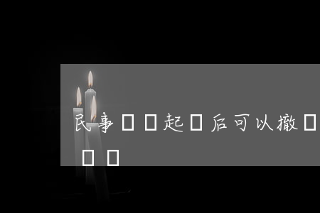 民事訴訟起訴后可以撤訴嗎(民事糾紛可以撤訴嗎)