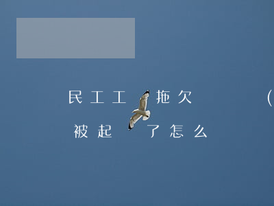 民工工資拖欠訴訟書(shū)(欠民工工資被起訴了怎么辦)
