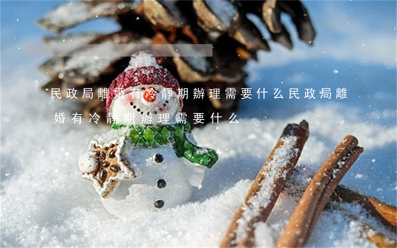 民政局離婚有冷靜期辦理需要什么(民政局離婚有冷靜期辦理需要什么)