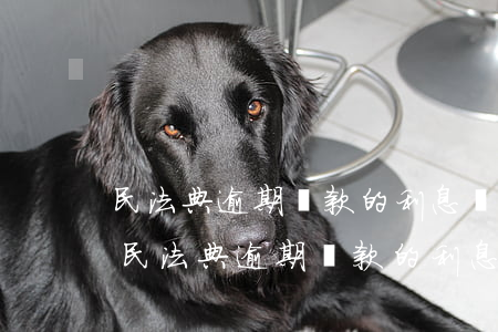 民法典逾期還款的利息計(jì)算條款-民法典逾期還款的利息計(jì)算條款是什么