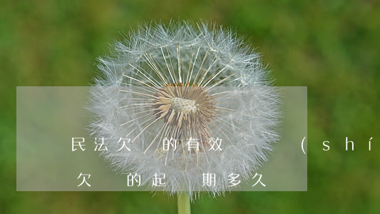 民法欠條的有效訴訟時(shí)間是多久(欠條的起訴期多久)