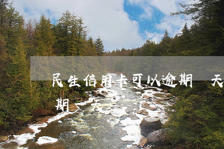 民生信用卡可以逾期幾天(民生信用卡可以逾期幾天)
