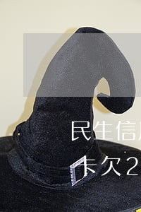 民生信用卡欠2万本金利息8万-民生信用卡欠2万本金利息8万怎么算