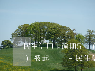 民生信用卡逾期5個(gè)月會(huì)被起訴嗎-民生信用卡逾期5個(gè)月會(huì)被起訴嗎知乎