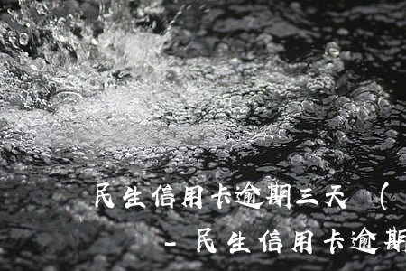 民生信用卡逾期三天會(huì)有不良記錄嗎-民生信用卡逾期三天會(huì)有不良記錄嗎怎么辦