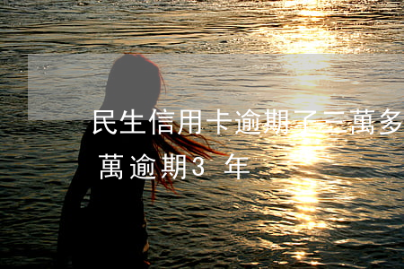民生信用卡逾期了三萬多(民生銀行信用卡2萬逾期3年)