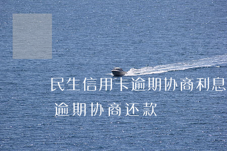 民生信用卡逾期协商利息千分4.5-民生逾期协商还款