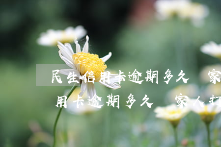 民生信用卡逾期多久給家人打電話-民生信用卡逾期多久給家人打電話催收