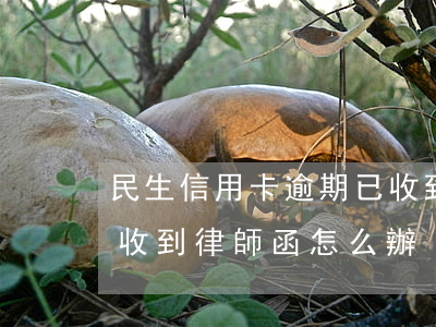 民生信用卡逾期已收到律師函 欠銀行信用卡收到律師函怎么辦