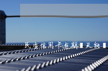 民生信用卡逾期幾天能協(xié)商還款