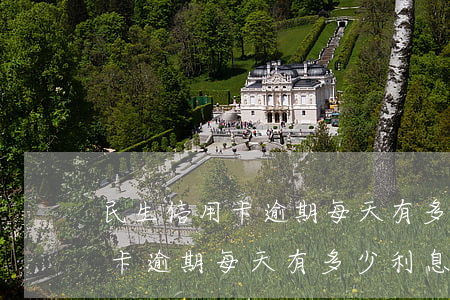 民生信用卡逾期每天有多少利息-民生信用卡逾期每天有多少利息啊