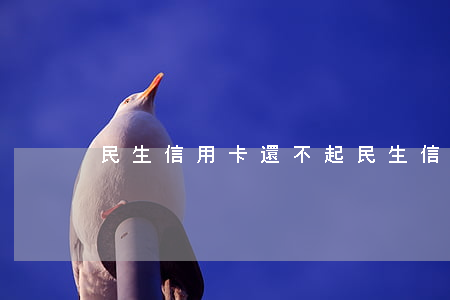 民生信用卡還不起(民生信用卡還不起)